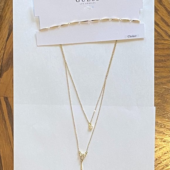 2/$10 Guess Choker Tier Necklace - Picture 5 of 8